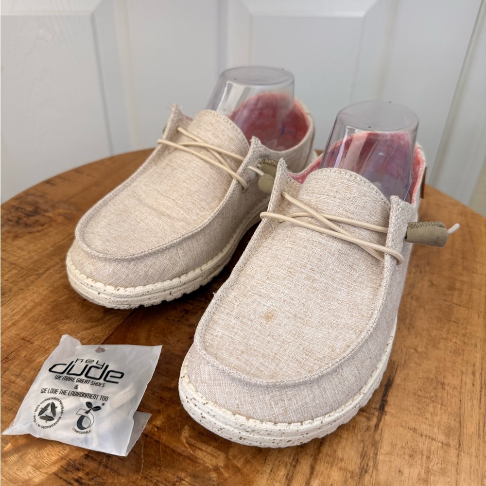 Hey Dude Kids' Cream Moccasins